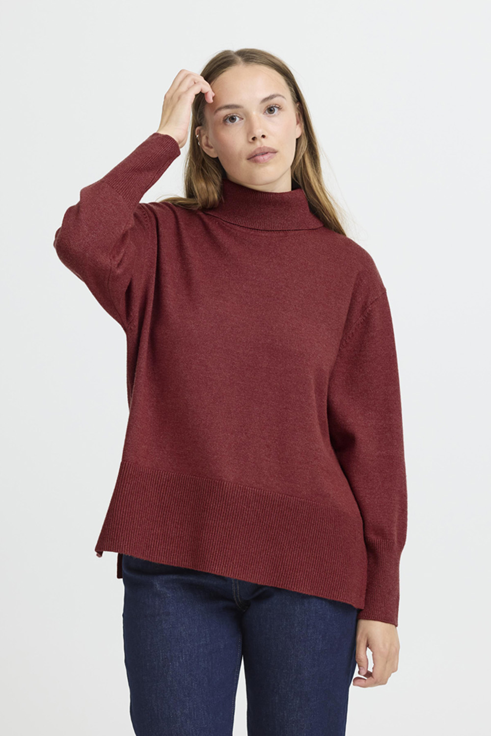 Pulz Jeans - PZ STEFFI OPEN POLO PULLOVER