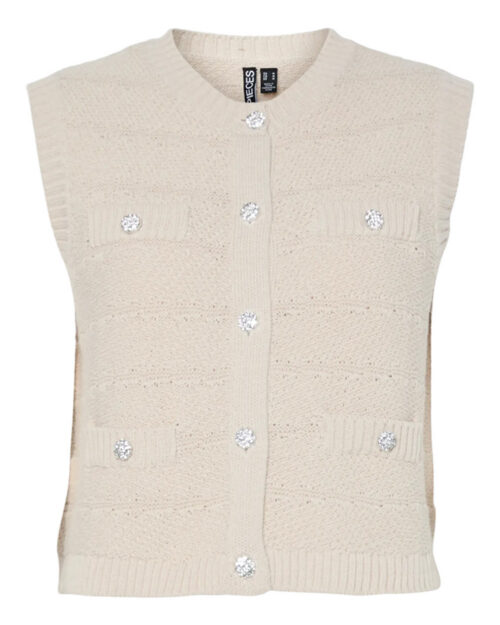 PIECES - PC JENA SL O-NECK KNIT VEST