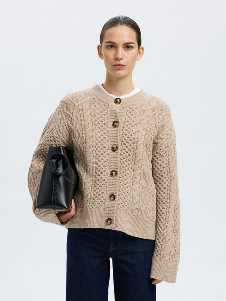 SELECTED FEMME - SLF NELLY LS KNIT O-NECK CARDIGAN