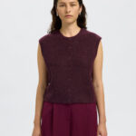 SELECTED FEMME - SLF LULU SL BUTTON O-NECK VEST
