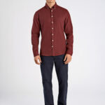 LINDBERGH - MELANGE BRUSHED SHIRT L/S