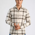 LINDBERGH - HEAVY CHECKED TWILL SHIRT L/S
