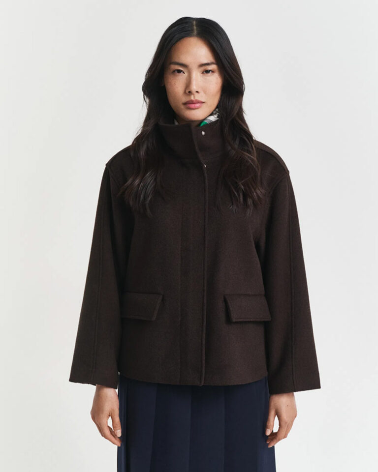 GANT - SHORT WOOL JACKET ZIP