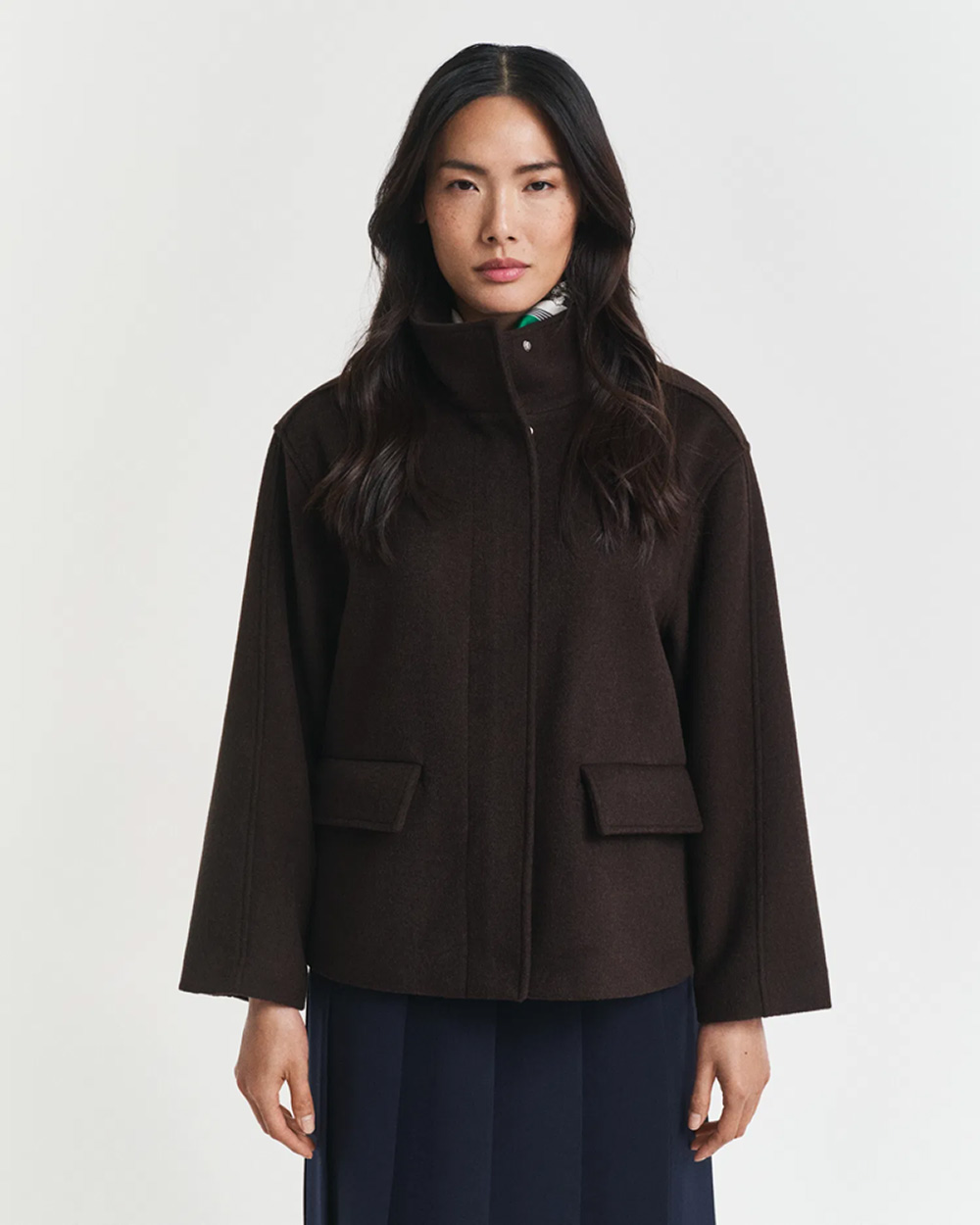 GANT - SHORT WOOL JACKET ZIP