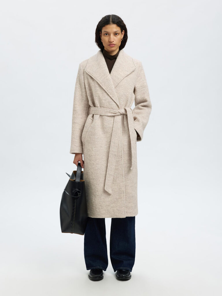 SELECTED FEMME - SLF ROSA BOUCLE WOOL BLEND