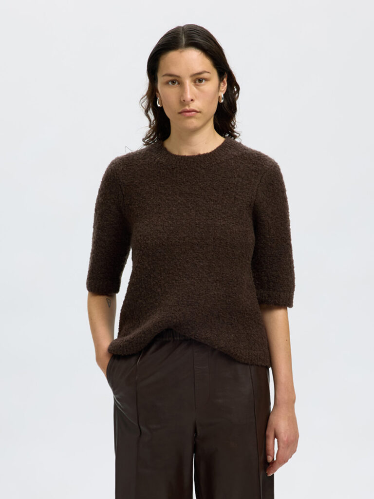 SELECTED FEMME - SLF LELOU 2/4 KNIT O-NECK