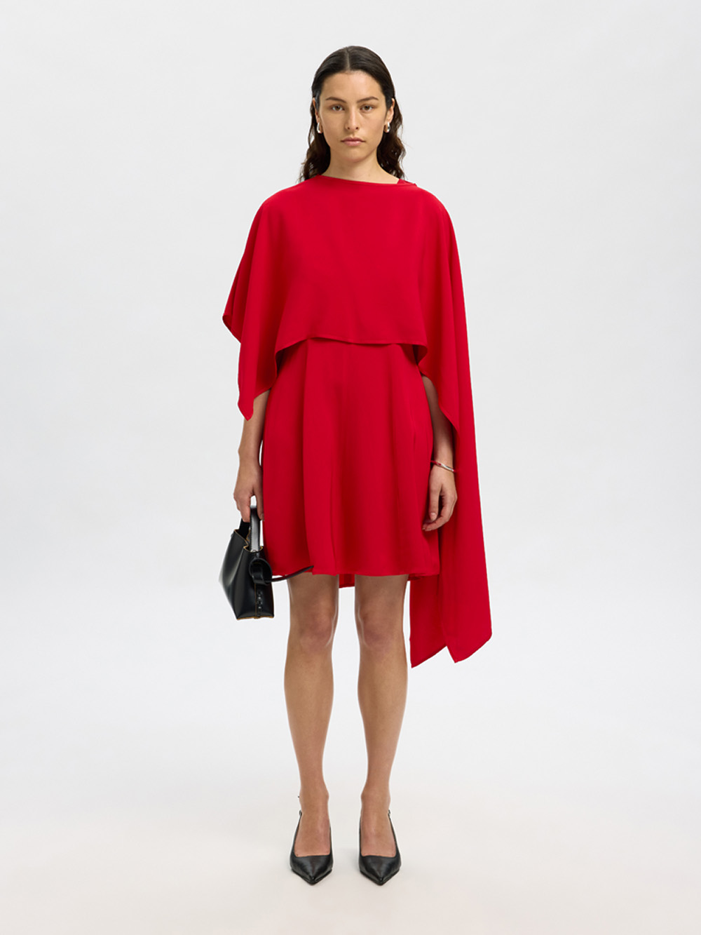 SELECTED FEMME - SLF LEONORE REG SL CAPE DRESS
