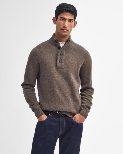 BARBOUR - PATCH HALF ZIP KNITTED