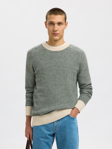 SELECTED HOMME - SLHRAI LS KNIT CREW NECK
