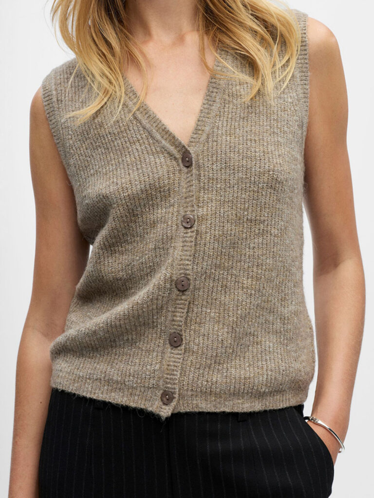 OBJECT - OBJ DIANA RE V-NECK KNIT VEST