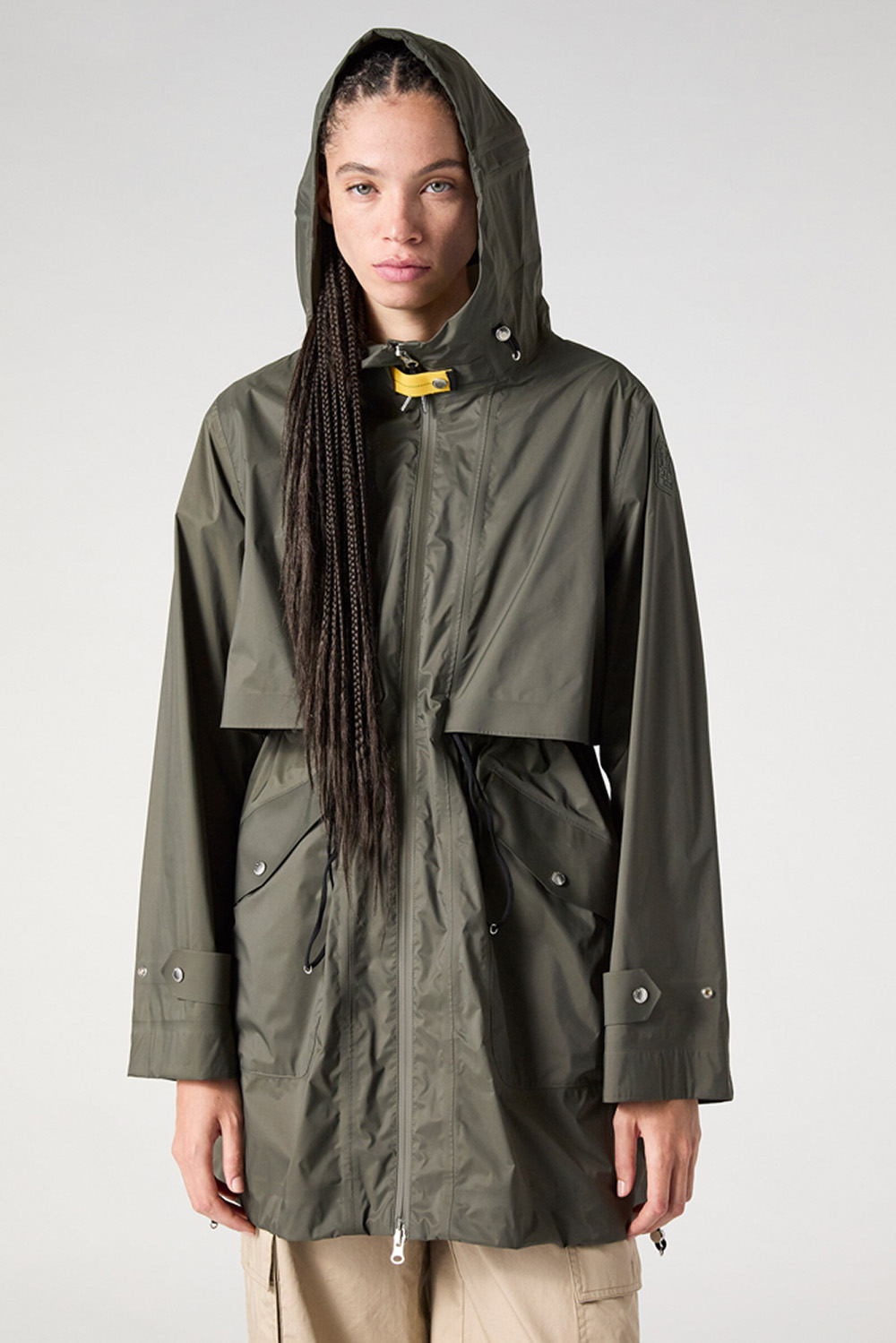 PARAJUMPERS - MIKUNI RAIN JACKET - DARK MUD