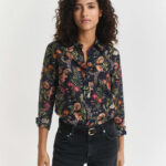 GANT - REG FLORAL PRINT SILK BLOUSE
