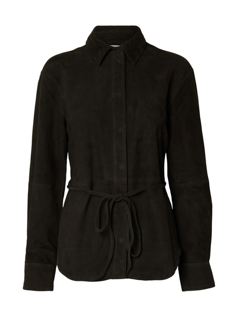 SELECTED FEMME - SLF FIA LS SUEDE SHIRT