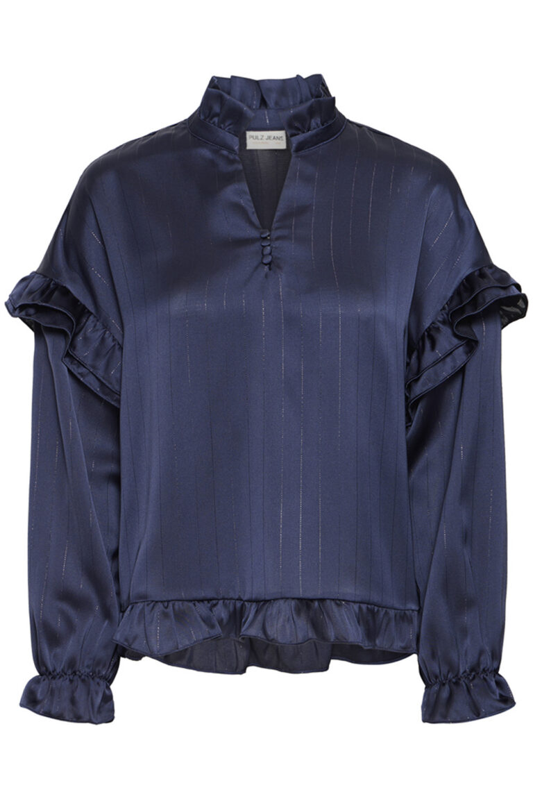 Pulz Jeans - PZ DOROTA LUREX FLOUNCEBLOUSE