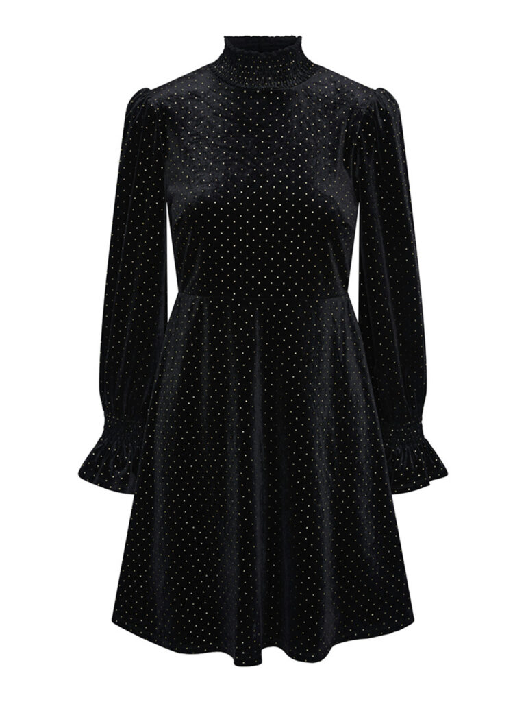 Y.A.S - YASRIVA LS HIGH NECK VELVET DRESS