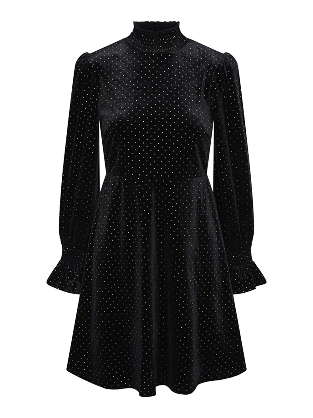 Y.A.S - YASRIVA LS HIGH NECK VELVET DRESS