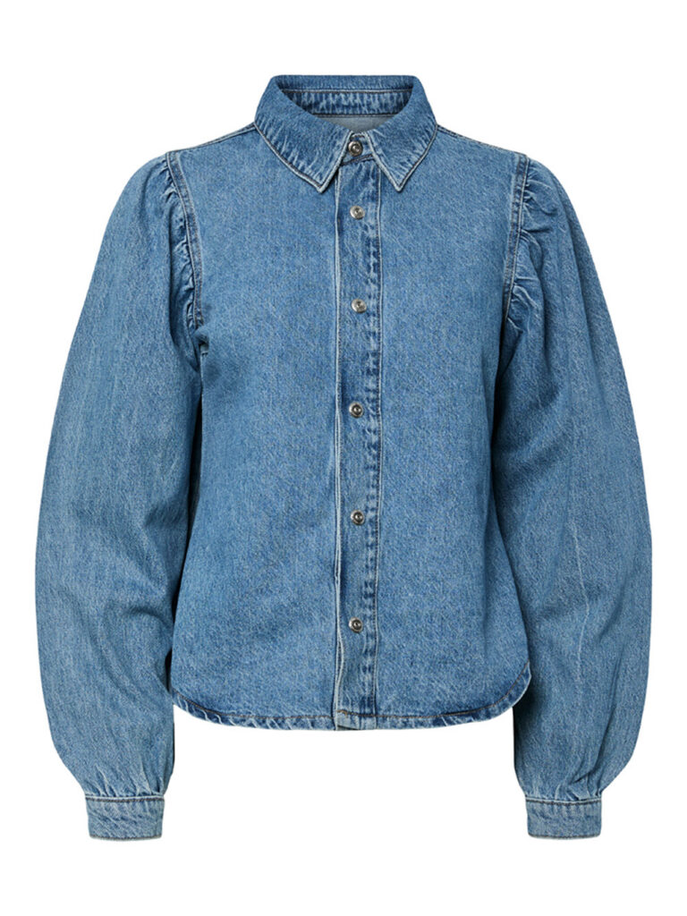 PIECES - PC RITT LS DENIM SHIRT
