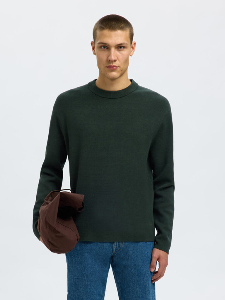 SELECTED HOMME - SLHTELLER FN RELAXED CREW NECK
