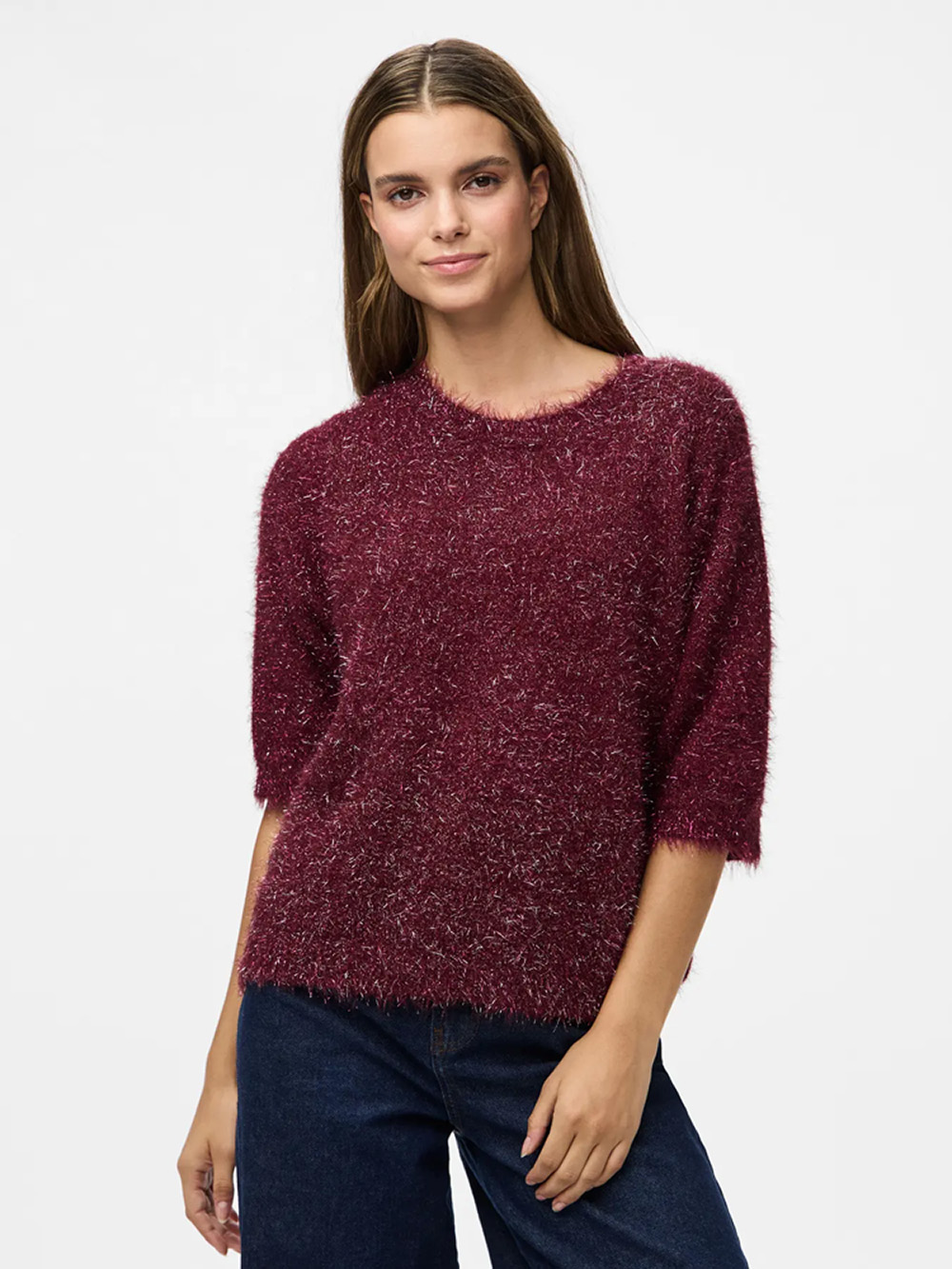 PIECES - PC MIE SS O-NECK KNIT