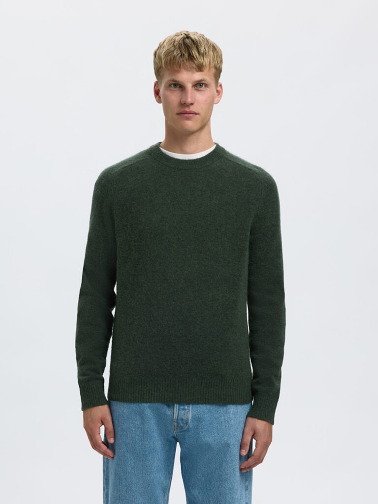 SELECTED HOMME - SLHRAI LS KNIT CREW NECK