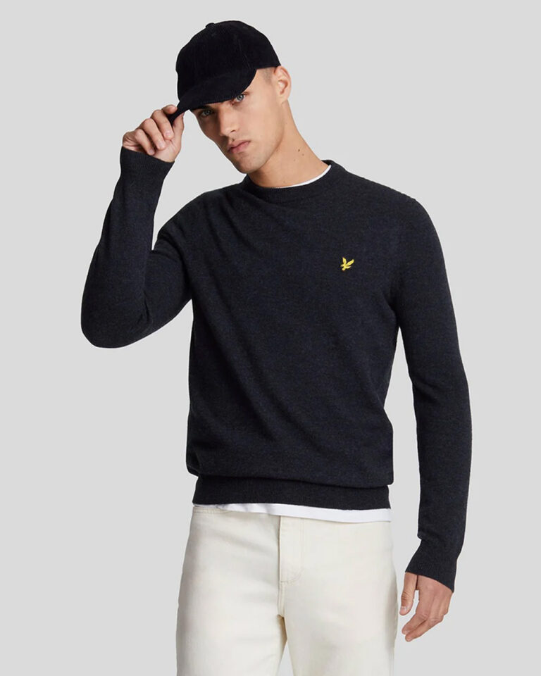 LYLE & SCOTT - LAMBSWOOL BLEND CREW NECK