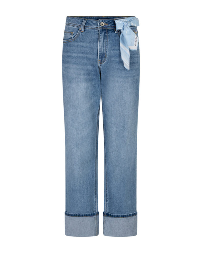 RED BUTTON - KIM HIGH HEM & SCARF