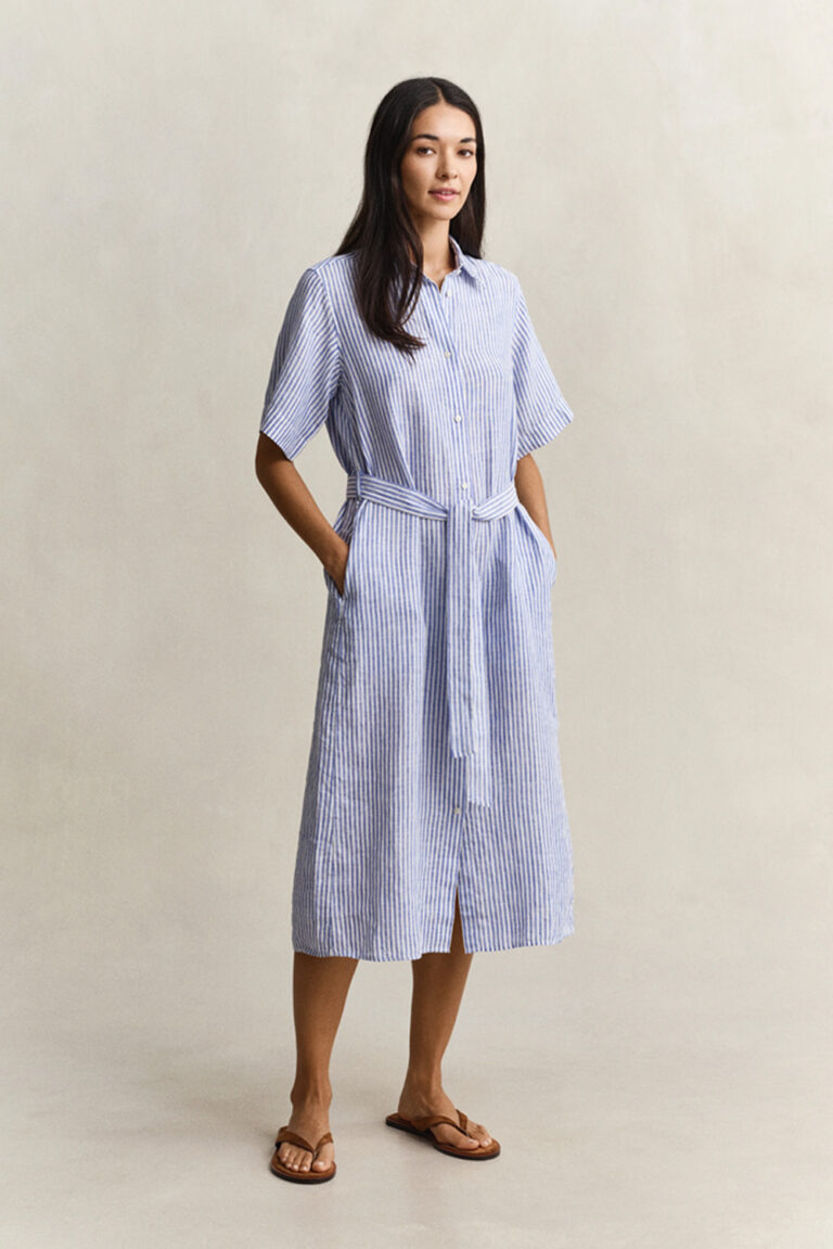 GANT - STRIPED LINEN DRESS