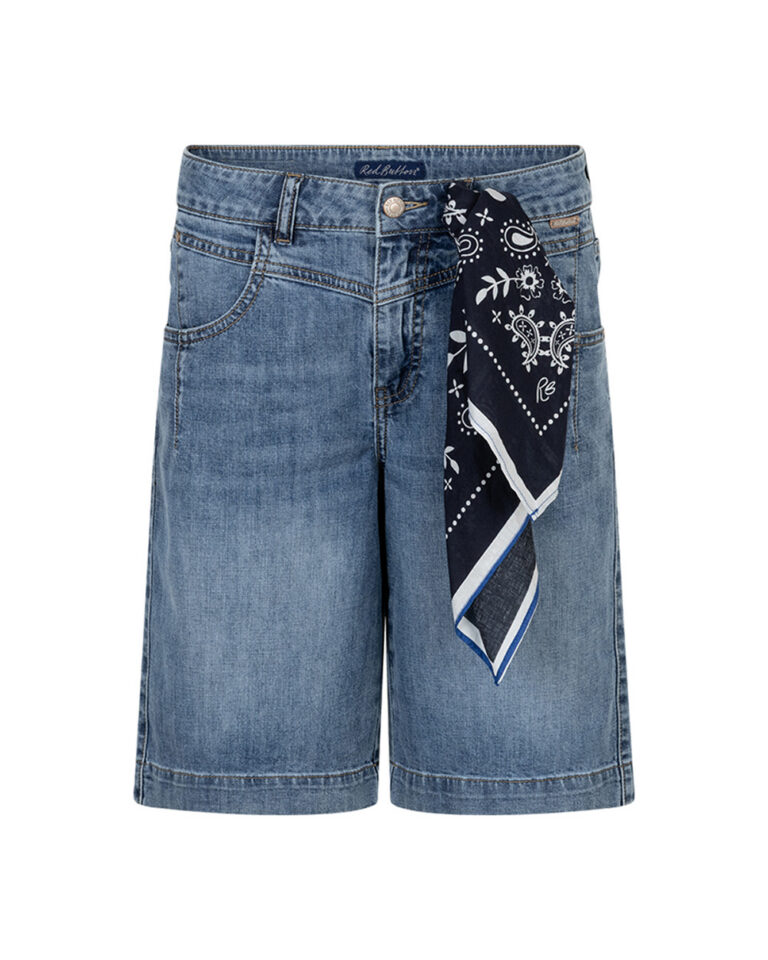 RED BUTTON - KATE BERMUDA&SCARF HIGH RISE