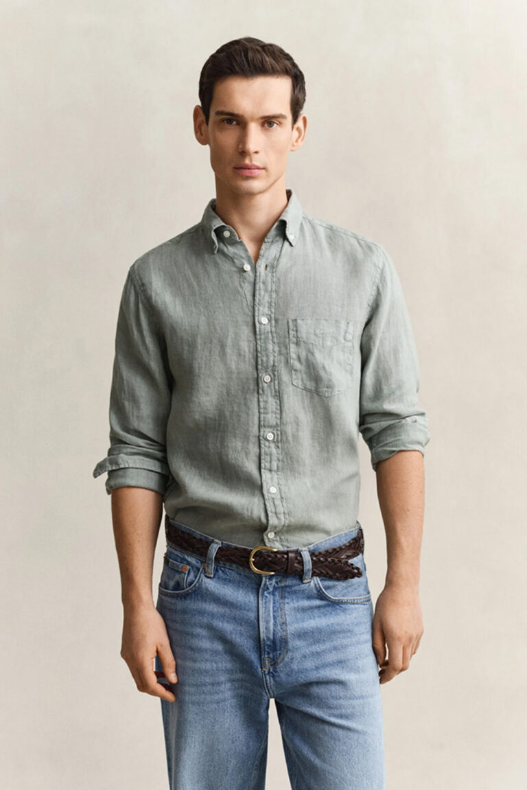 GANT - REG GMNT DYED LINEN SHIRT