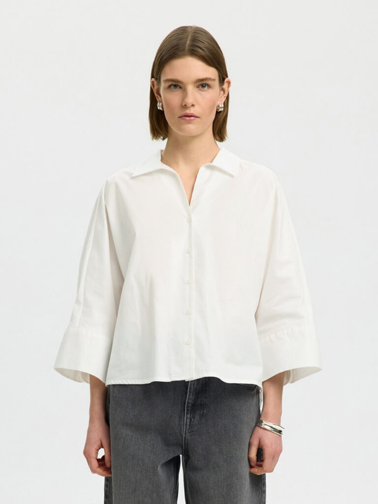 SELECTED FEMME - SLF EMILIA OVERSIZE 3/4 SHIRT
