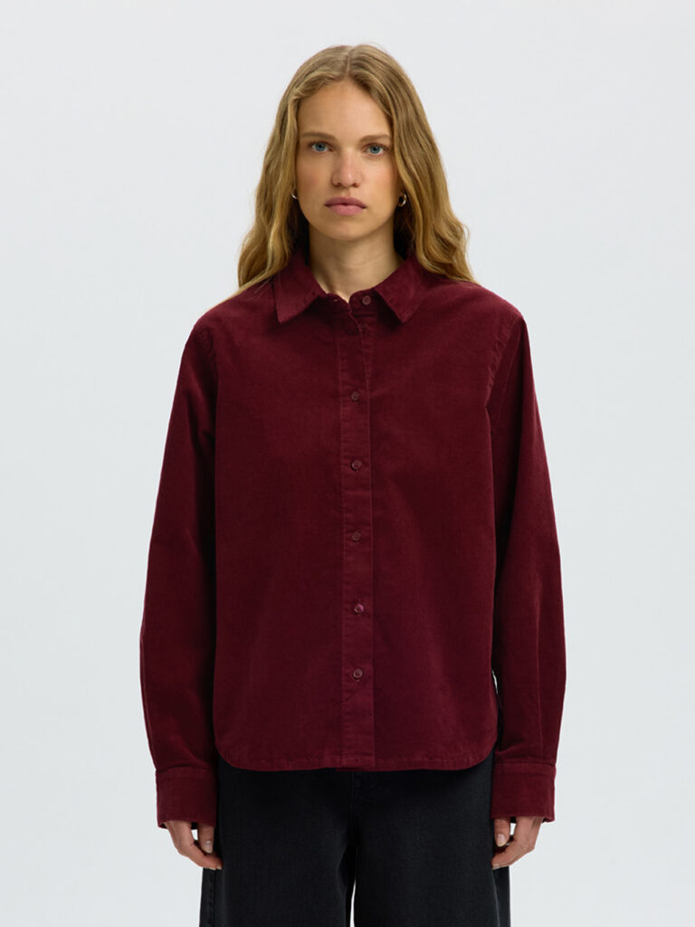 SELECTED FEMME - SLW RUNA LS REG CORD SHIRT