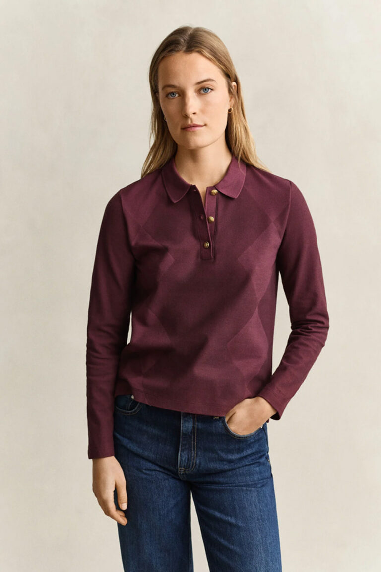 GANT - REG ARGYLE LS PIQUE