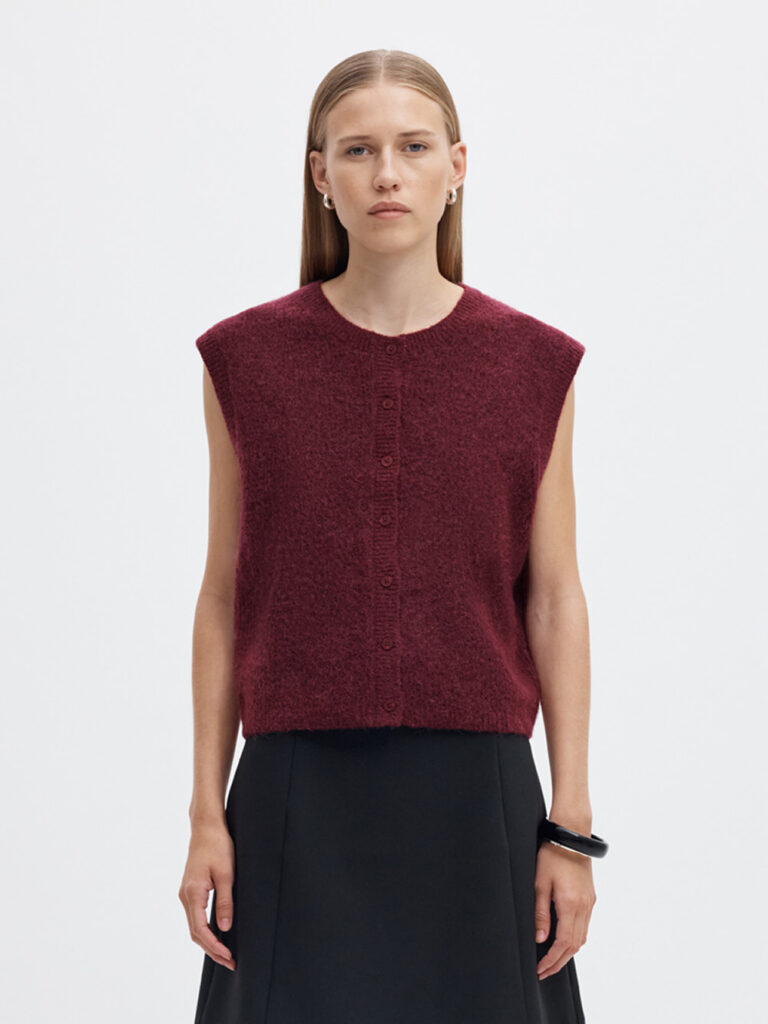 SELECTED FEMME - SLF LULU SL BUTTON O-NECK VEST